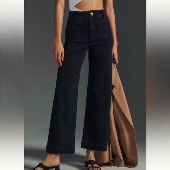 Anthropologie Dark Wide Leg Jeans - Picture 1 of 16